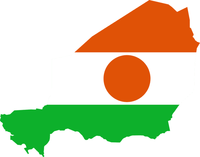 Niger flag and map. Photo Illustration via Pixabay.
