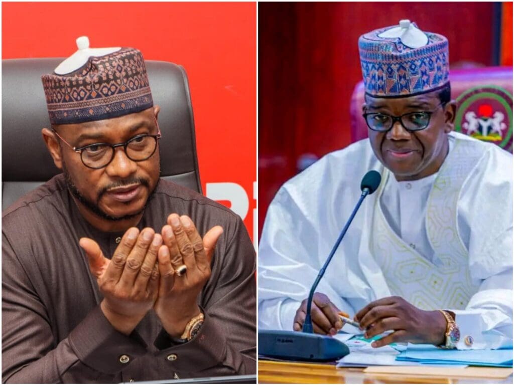 Dauda Lawal (left) and Bello Mattawale (right).