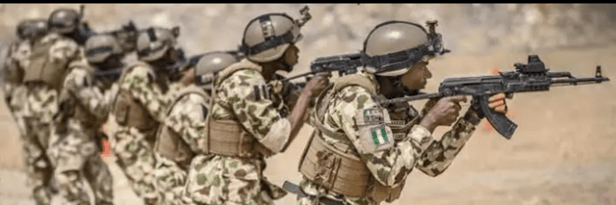 Nigerian soldiers. Photo credit: Facebook/ HQ Nigerian Army.