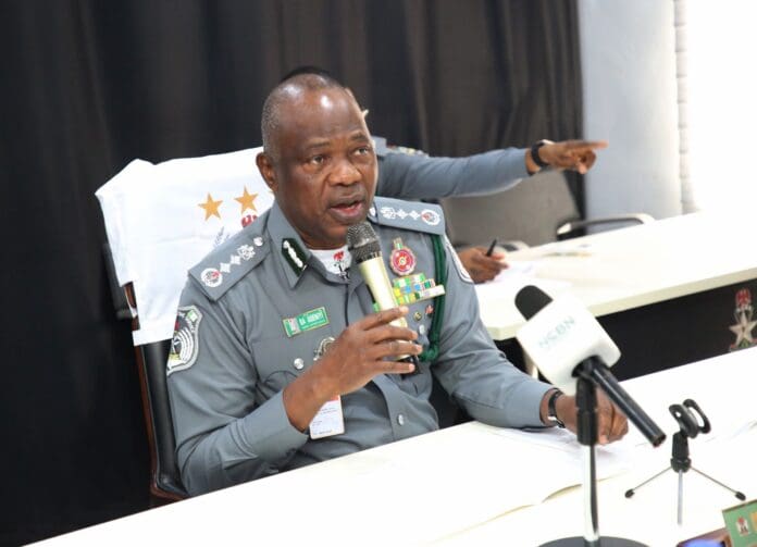NCS chief Adewale Adeniyi. Photo credit: X/@CustomsNG