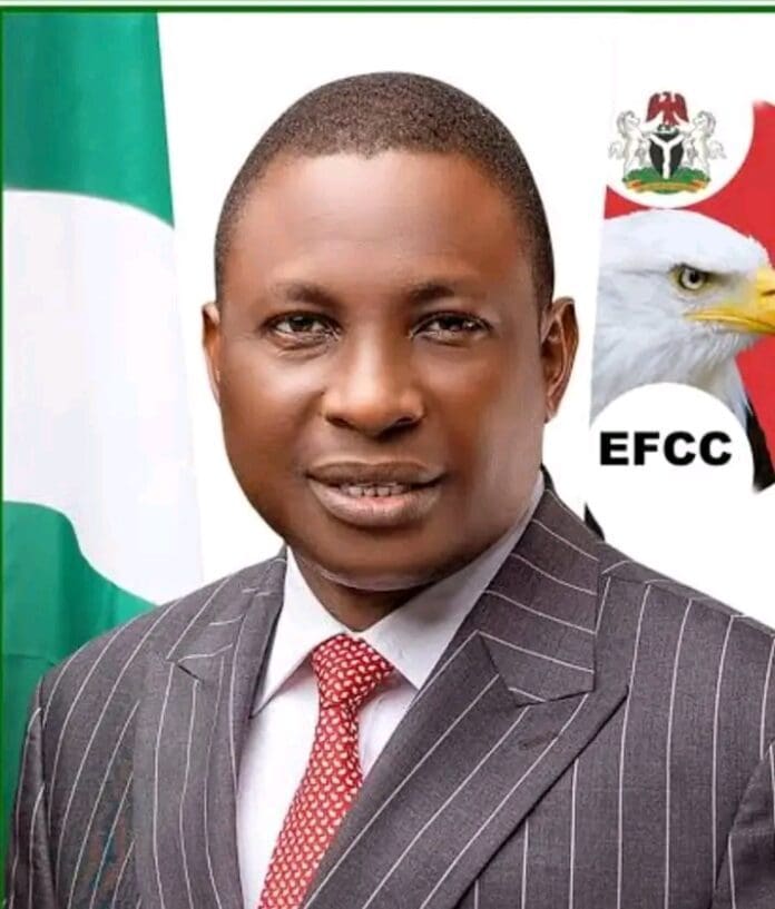 EFCC Chairman Ola Olukoyede. Photo credit: Facebook/Economic and Financial Crimes Commission.
