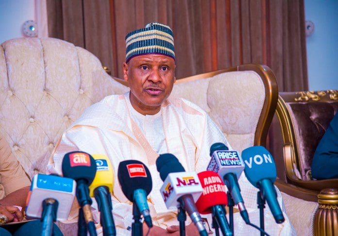 Mohammed Idris is owner of the Blueprint newspaper. In this file photo, Idris is at a press briefing. Photo credit: X/@FMINONigeria.