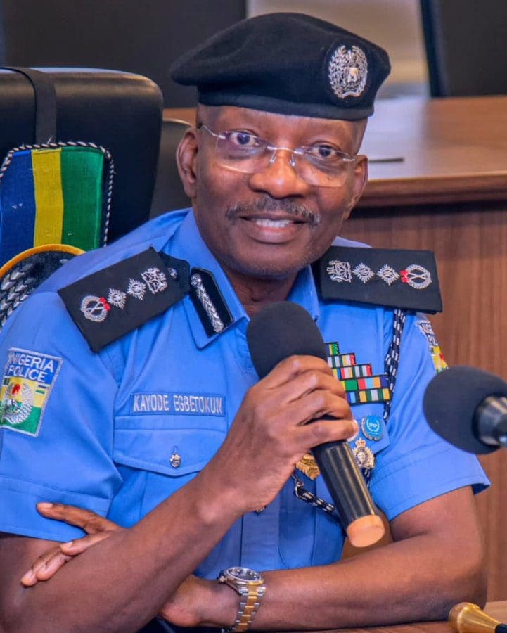 The Inspector General of Police (IGP) Kayode Adeolu Egbetokun – Credit: Nigerian Police on Twitter