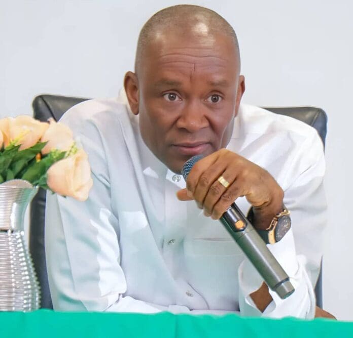 Sports Minister John Enoh. Photo credit: X/@OwanEnoh