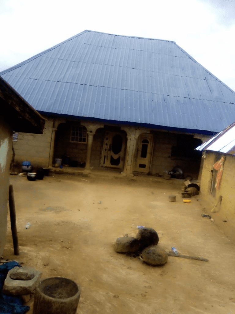 Solomon Ali's compound at Gidan Ali village, Thursday (Credit: Luka Binniyat)