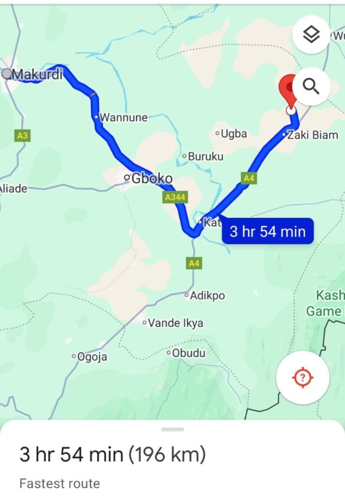 Ayati was a prosperous farm junction in the Eastern zone of Benue State until progressive attacks by radicalized militia made it unliveable. More than 400 towns in Nigeria’s Middle Belt  have suffered a similar fate.  Credit by Mike Odeh James.
