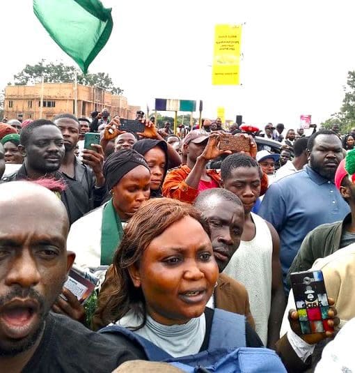 They came to speak truth to power: one hundred protestors defied the warnings of clergy to demonstrate August 1, for what organizers planned as a 10-day civic action. Credit: Steven Kefas.