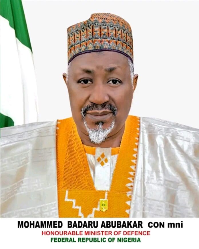 Defense Minister Mohammed Abubakar. Photo credit: Facebook/Ministry of Defence Nigeria.