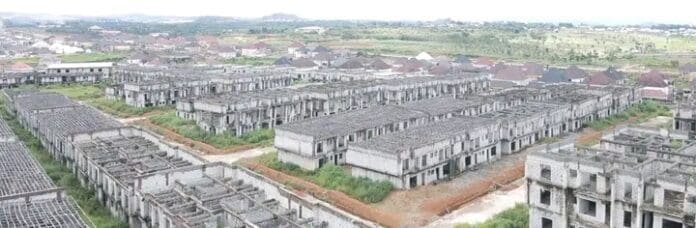 A section of the seized Abuja estate. Photo credit: Facebook/Economic and Financial Crimes Commission.