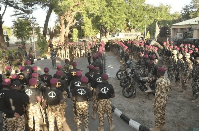 Elite Nigerian Troops at briefing. Courtesy Nigerian Army.