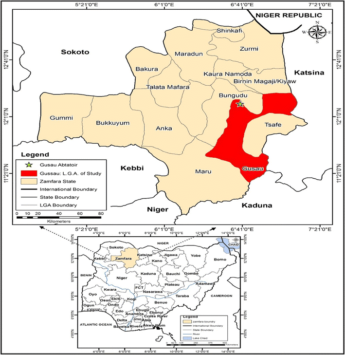 Map of Zamfara County, courtesy of Research Gate.