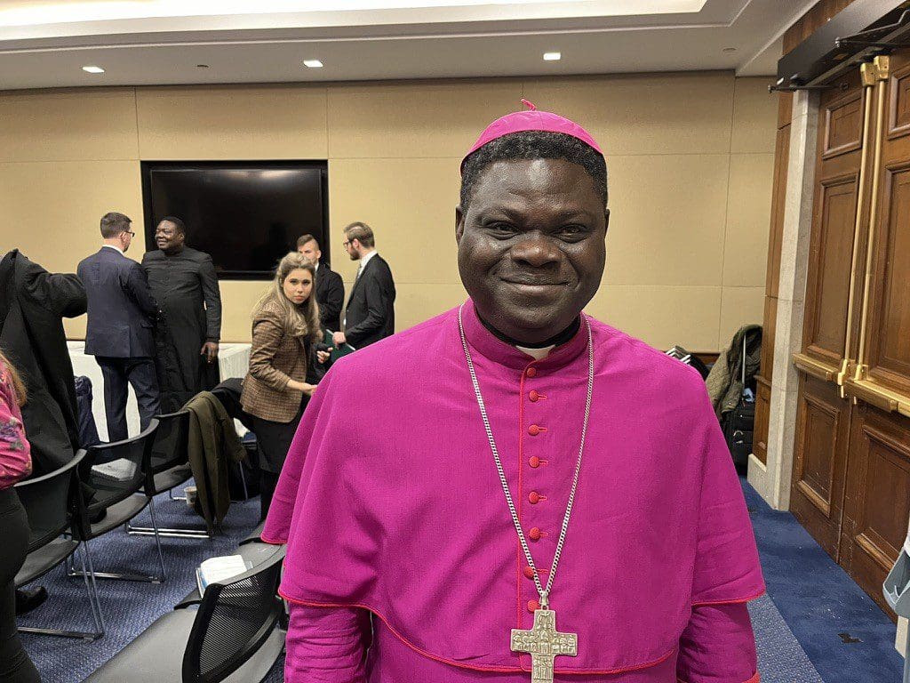 Bishop Wilfred Anagbe at a Capitol Hill Hearing in Washington, D.C.Credit: Douglas Burton