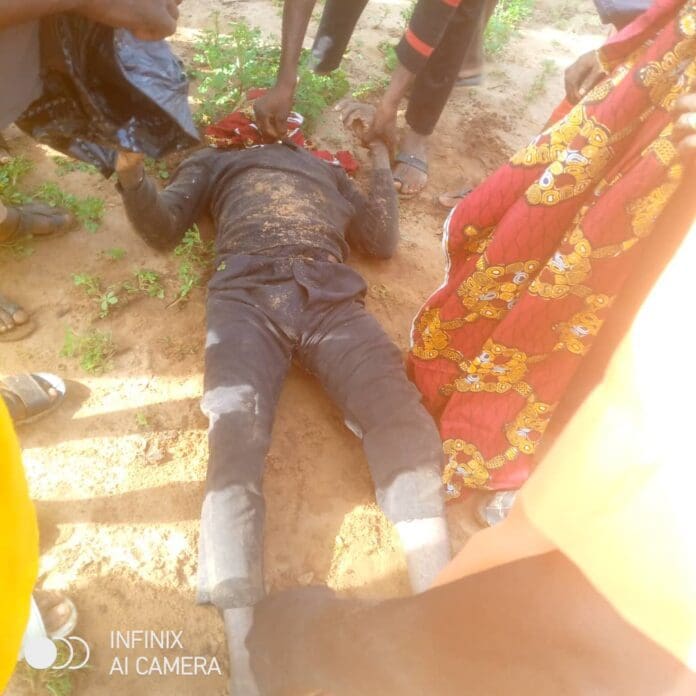 Corpse of Christian killed in a terror attack from a TruthNigeria file photograph. Photo by Ekani Olikita. Corpse of Christian Traders killed in Agatu on Saturday Credit: Ekani Olikita