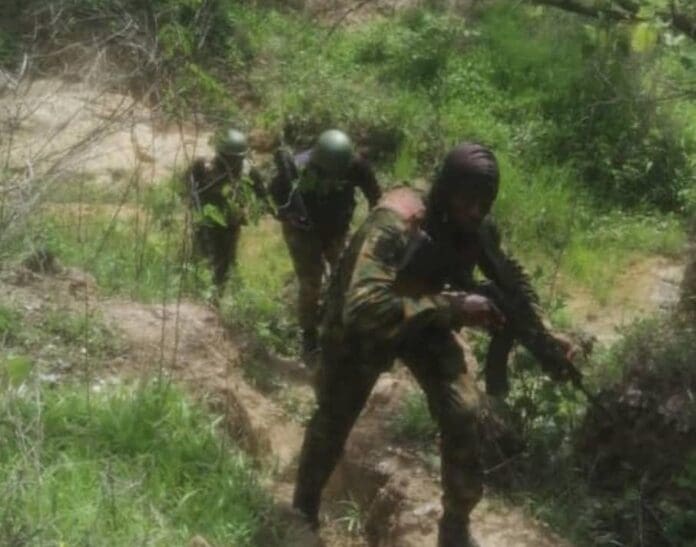 Nigerian Army infantry in a training camp. Credit: Nigerian Army.