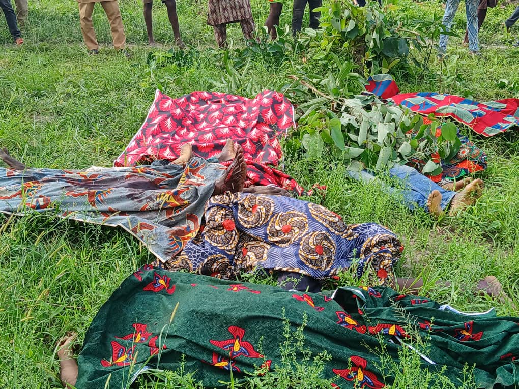 Victims of Naka attack on Sunday that were buried on Monday. Photo by Ekani Olikita.