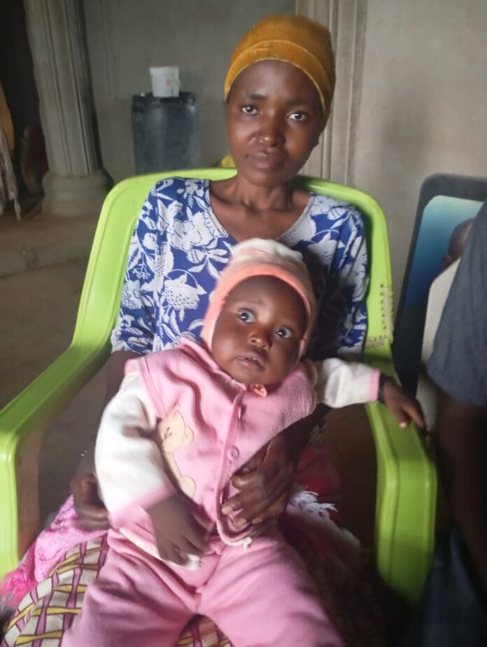 Esther Samuel and her Baby Anita 