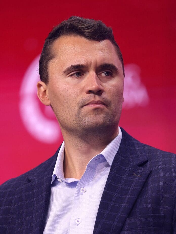 Photo of the late Charlie Kirk at a Turning Poinst event in Tampa, July 2025. Photo by Gage Skidmore - via Wikipedia and https://www.flickr.com/photos/gageskidmore/54670961811/, CC BY-SA 4.0, https://commons.wikimedia.org/w/index.php?curid=172612805
