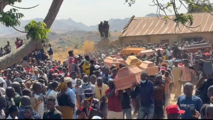 Bodies of 9 Christians Killed by Fulani Ethnic Militia, being conveyed for mass burial in Jos on Friday, January 2, 2026 Credit: Equipping the Persecuted