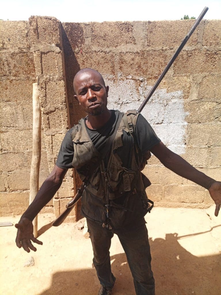 Dauda Isa, A Fulani Christian Hunter, who lost 7 family members in Miango District. Lawrence Zongo