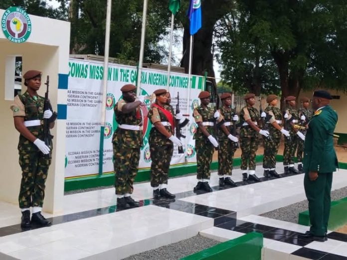 Nigeria Army on parade. Credit Facebook page of Nigerian Army.