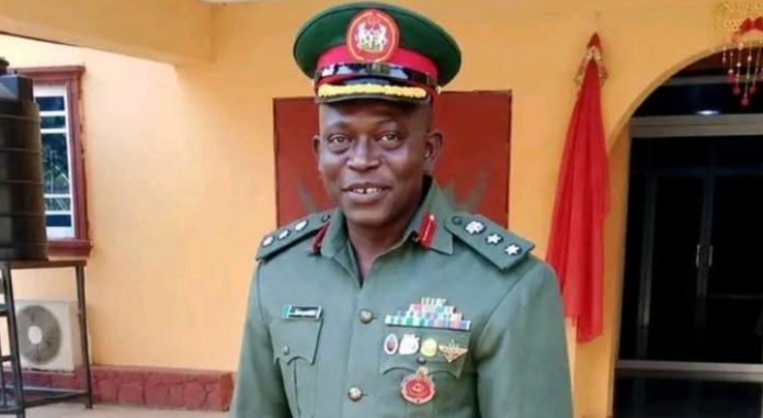Col. Abdulsalam Ude of the Defence Intelligence Agency killed by gunmen during an attempted abduction at his residence in Abuja. Photo: X/@thecableng.