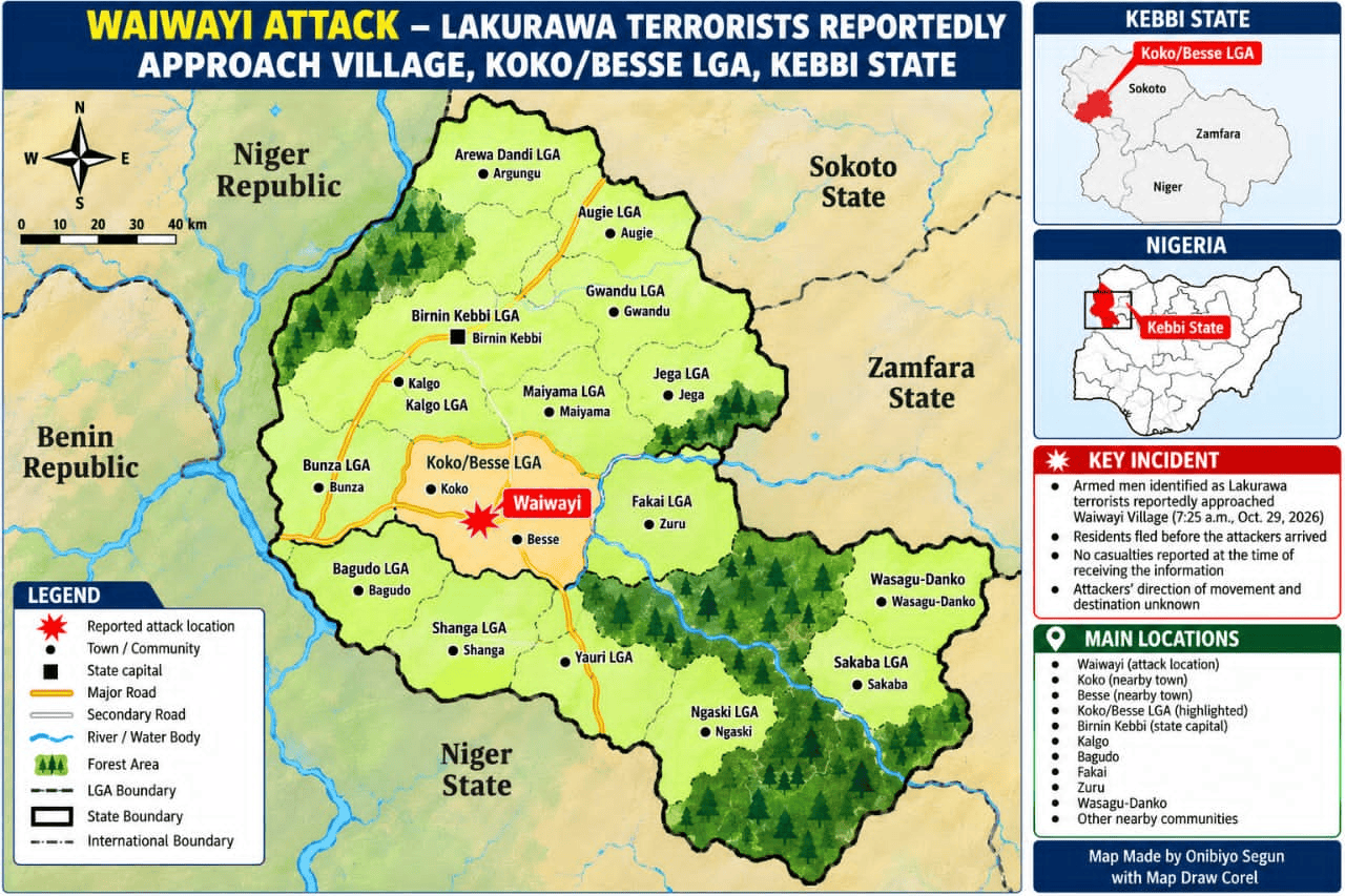 50 ARMED MEN REPORTEDLY APPROACH WAIWAYI AS RESIDENTS FLEE - Truth Nigeria